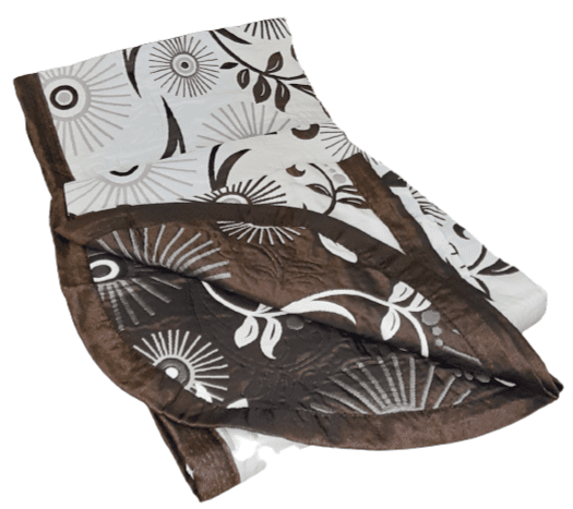 Colchas reversibles Rocío marrón. Cama 90 - 4