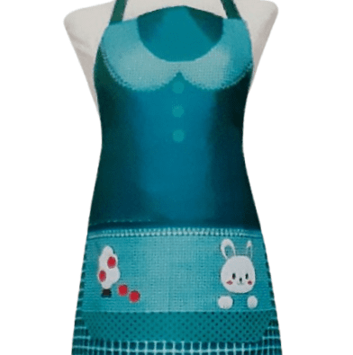 Delantal verde turquesa - 2