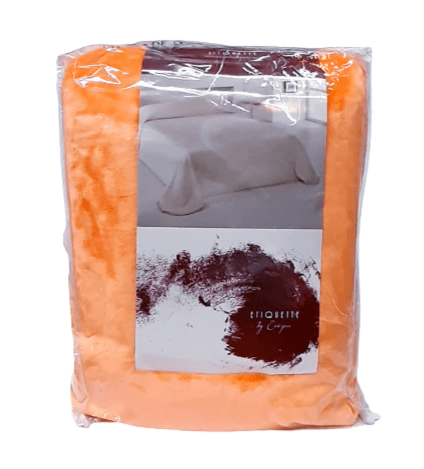 Manta terciopelo naranja 230 x 240