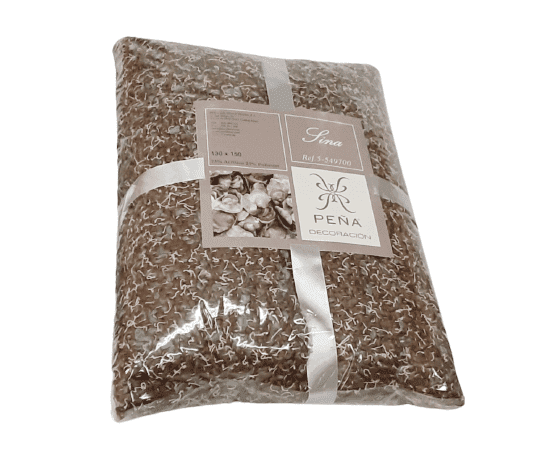 Mantita punto marrón azul 130 x 150 - 3