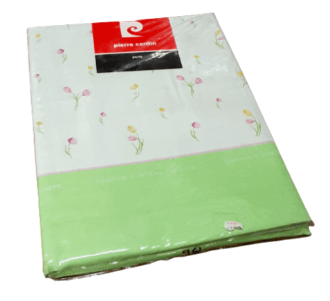 Juego de sábanas flores verdes. Cama 90