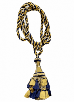 Abrazadera cordón azul y oro - 2