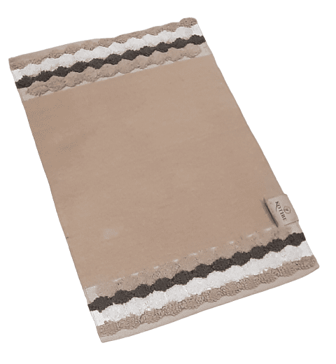 Alfombra chenilla beige 60 x 90
