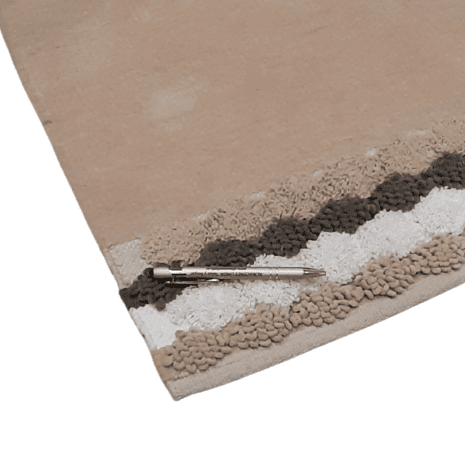 Alfombra chenilla beige 60 x 90 - 1