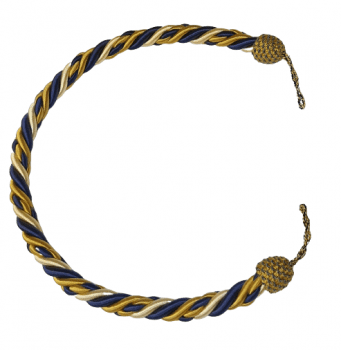 Abrazadera cordón azul amarilla - 2