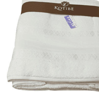 Juego toallas beige punto cruz. Baño+ lavabo + tocador - 1