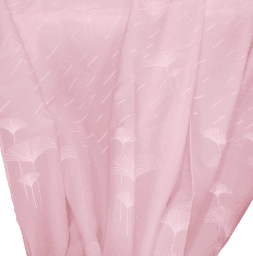 Cortina baño palmitos rosa 145 x 180 - 3