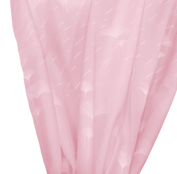 Cortina baño palmitos rosa 145 x 180 - 4