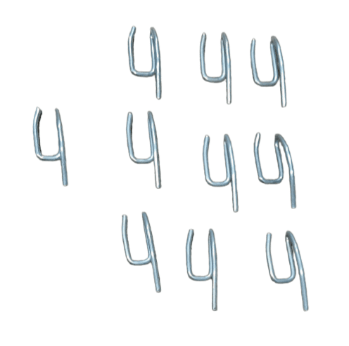 10 Ganchitos cortinas metal percha - 2