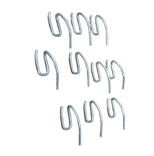 10 Ganchitos cortinas metal percha - 4