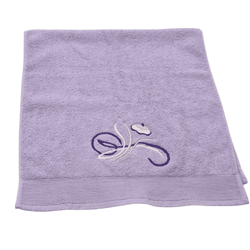 Toallas bordadas lila - 1