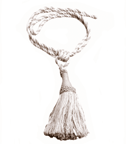 Abrazadera cordón cruda y marrón lino - 2