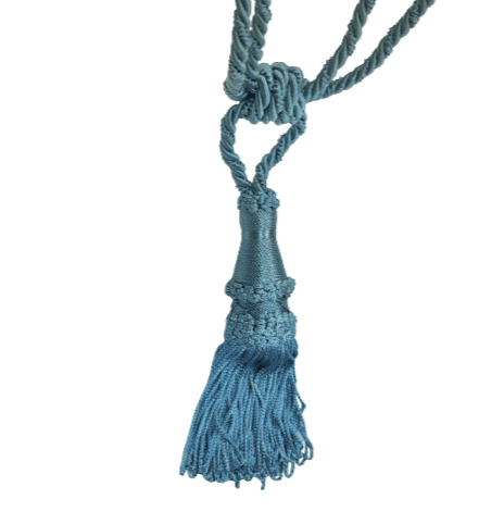 Abrazadera cordón azul