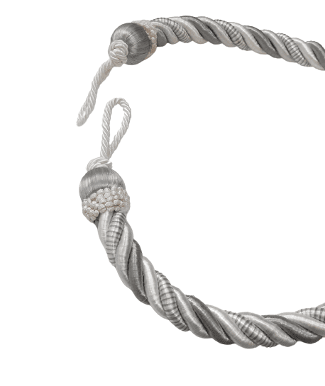 Cordón abrazadera gris brillo - 3