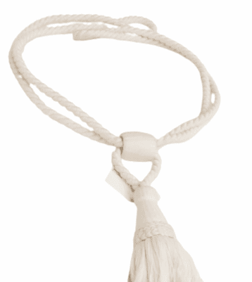 Abrazadera cordón crudo - 3