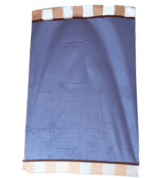 Toalla baño azul cenefa beige 100 x 150 - 4