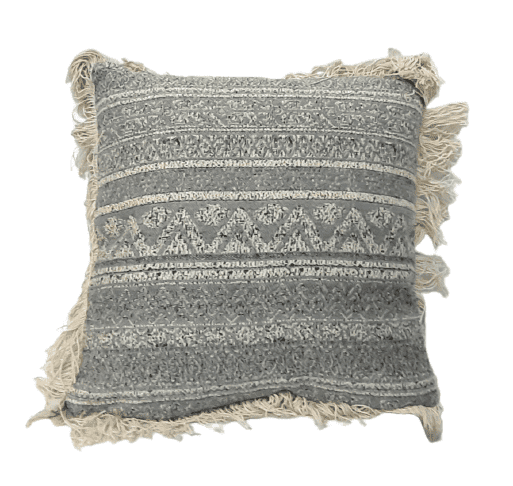 Cojín vaquero flecos 45 x 45