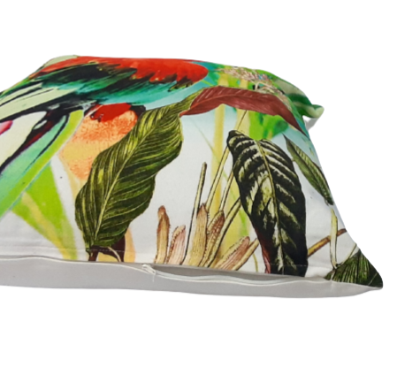 Cojín papagayo rojo 45 x 45 - 2