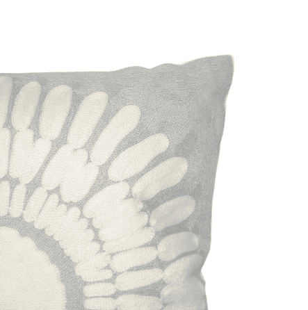 Cojín ganchillo gris 45 x 45 - 1