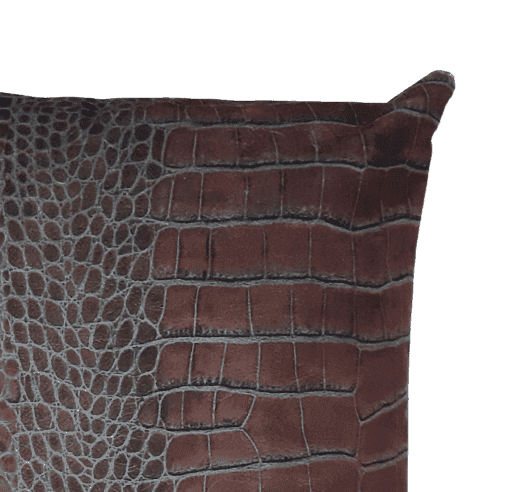 Cojin chocolate piel 45 x 45 - 1