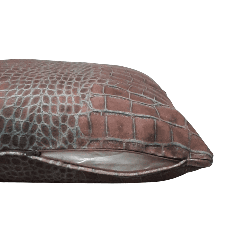 Cojin chocolate piel 45 x 45 - 2