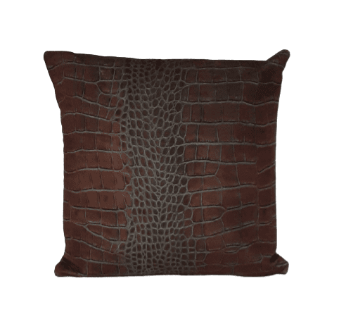 Cojin chocolate piel 45 x 45 - 3