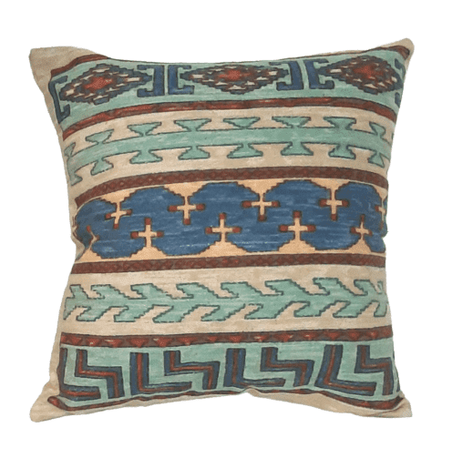 Funda cojín azteca verde 50 x 50 - 1