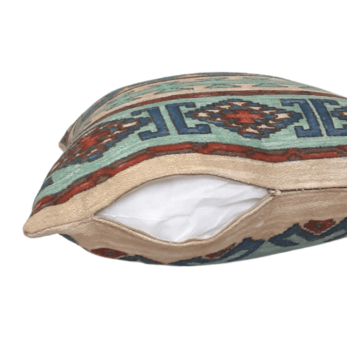 Funda cojín azteca verde 50 x 50 - 2