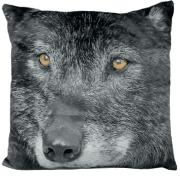 Cojín lobo 45 x 45