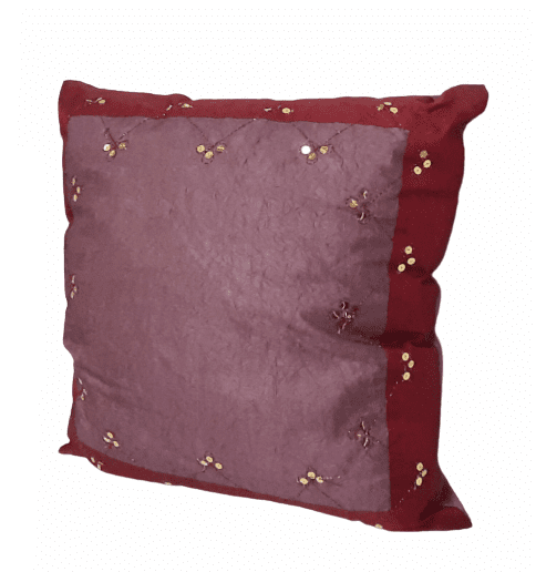 Cojines malvas con lentejuelas 40 x 40 - 1