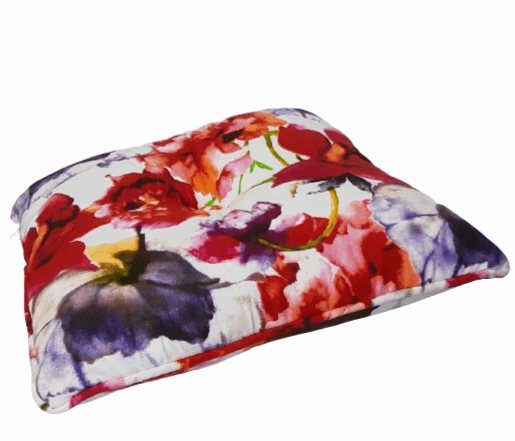 Cojines flores acuarela rojizas 40 x 40 - 2