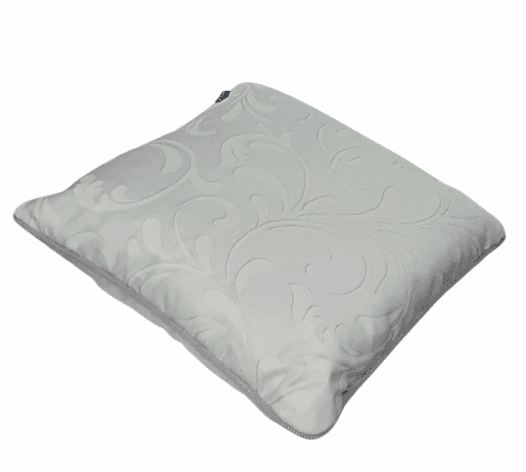 Cojines grises hojas beige 50 x 50 - 1