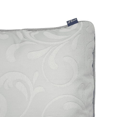 Cojines grises hojas beige 50 x 50 - 2