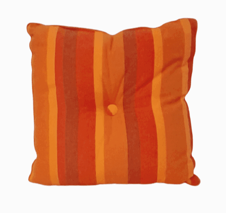 Cojín rayas naranjas 60 x 60 - 1