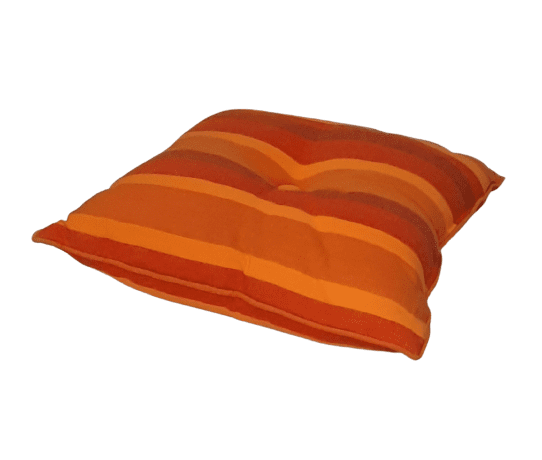 Cojín rayas naranjas 60 x 60 - 3