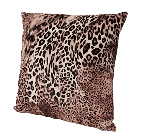 Cojín leopardo en terciopelo 45 x 45 - 1