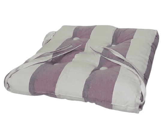 Cojines silla rayas lila 40 x 40