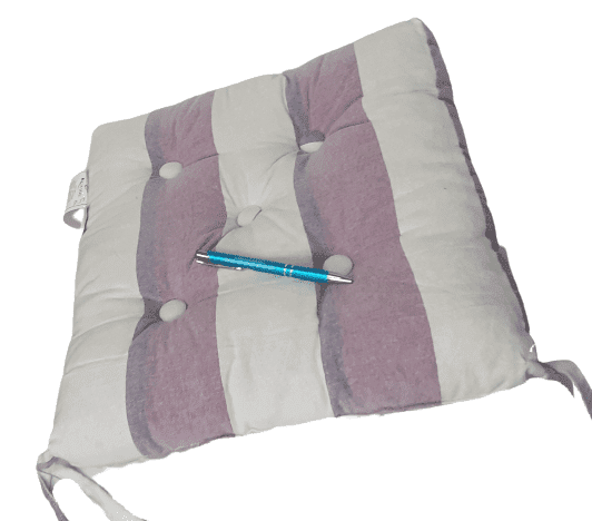 Cojines silla rayas lila 40 x 40 - 1