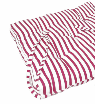 Cojines silla rayas frambuesa 40 x 40 - 2