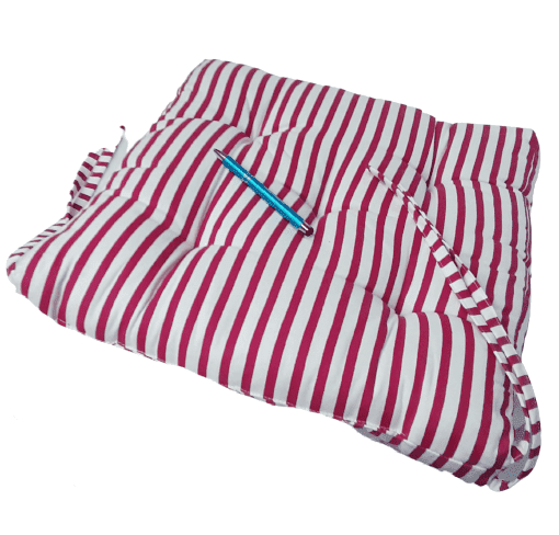 Cojines silla rayas frambuesa 40 x 40 - 3