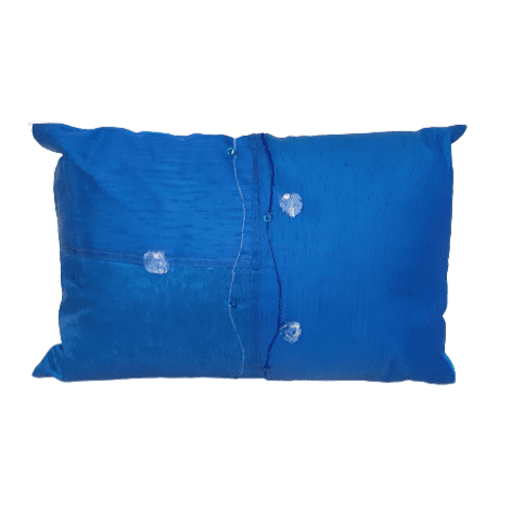 Cojines azul seda - 1