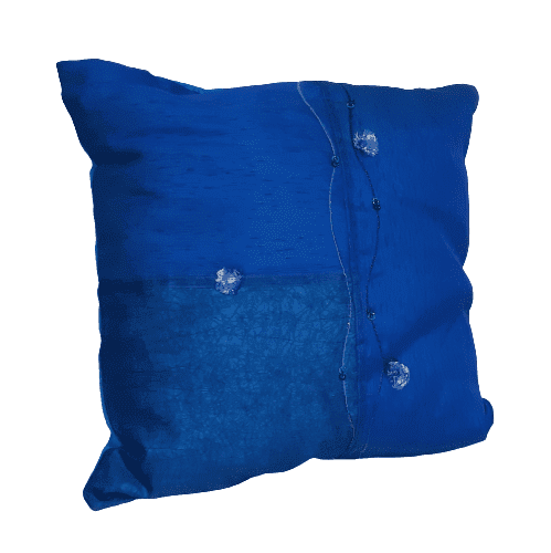 Cojines azul seda - 2