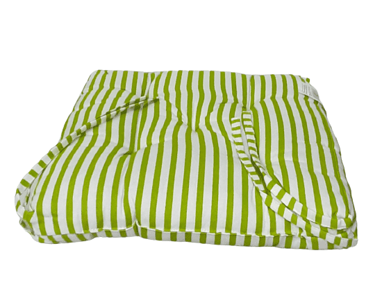Cojines de silla rayas verdes 40 x 40 - 2