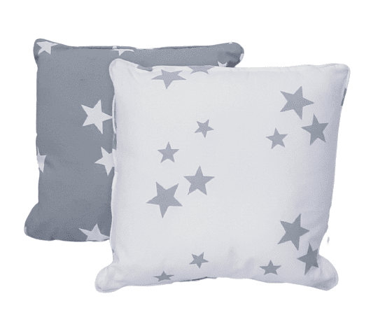 Cojines estrellas grises 40 x 40