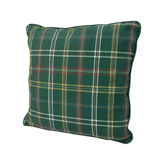 Fundas cojines cuadros verde - 3