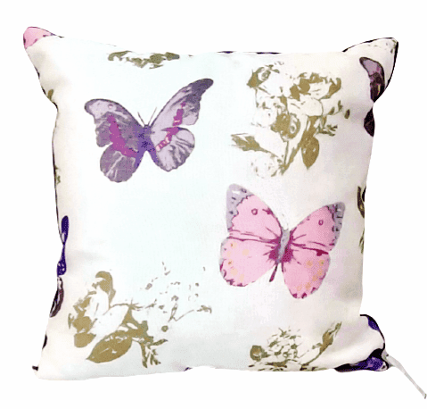 Cojín mariposas moradas 45 x 45 - 2
