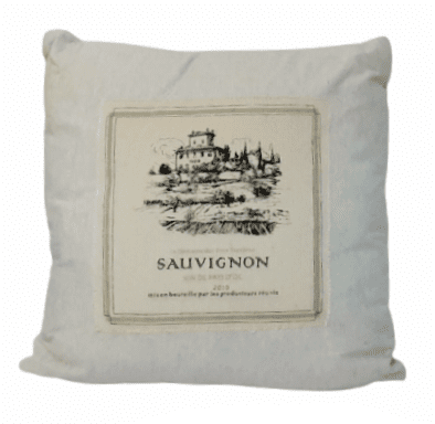 Cojín gris sauvignon 45 x 45