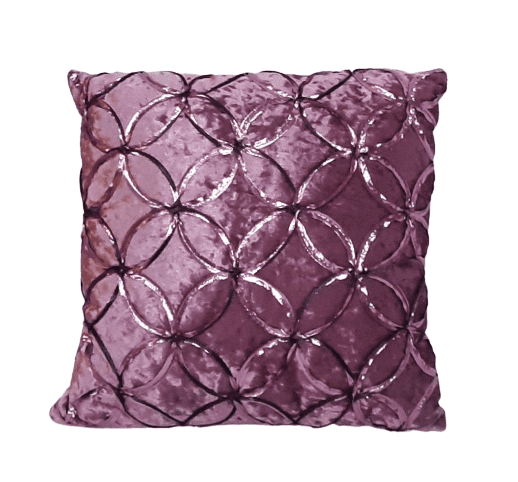 Cojines terciopelo malva 40 x 40