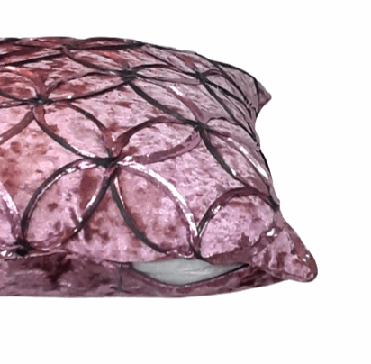 Cojines terciopelo malva 40 x 40 - 1
