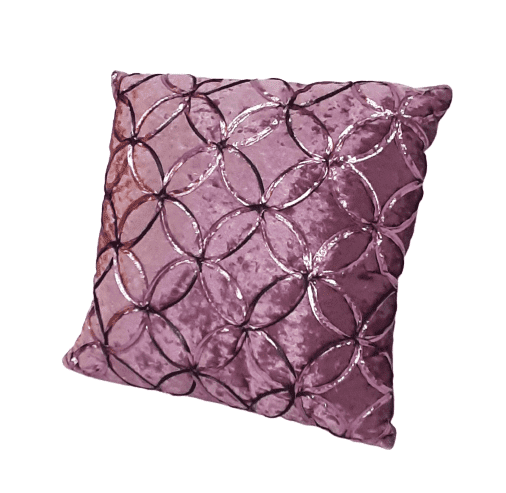 Cojines terciopelo malva 40 x 40 - 2